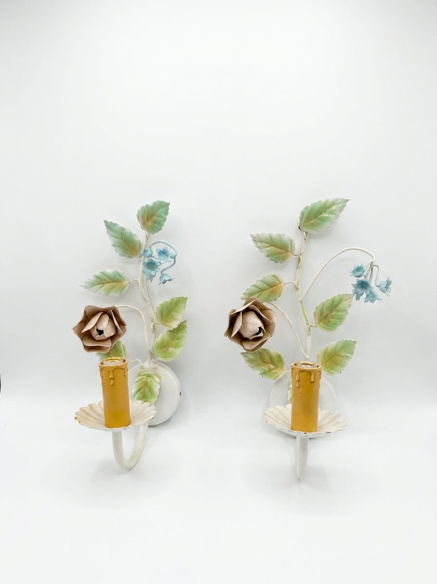 APLIQUES FLOR METAL (pareja)