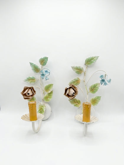 APLIQUES FLOR METAL (pareja)